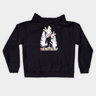 Easter Bunny Bigfoot Kids Hoodie